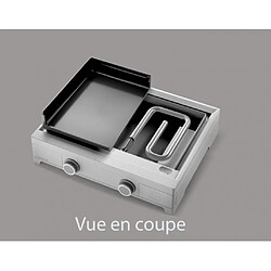 Avis Plancha gaz 9000w plaque fonte émaillé 75.5x41cm - modern g75i - FORGE ADOUR