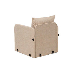 Acheter Hanah Home Fauteuil convertible en tissu Saga beige.