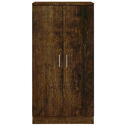 Acheter vidaXL Armoire à chaussures Chêne fumé 55x35x108 cm Bois d'ingénierie