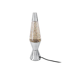 LEITMOTIV Lampe à poser pailletées Glitter - H. 37 cm - Argent