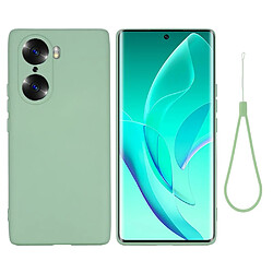 Coque en silicone poids léger avec sangle vert pour votre Honor 60