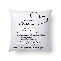 Alter Coussin avec impression numérique, 100% Made in Italy, Coussin de canapé décoratif, amovible et lavable, modèle Glow, 40x40x5 cm