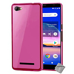 Htdmobiles Coque silicone gel fine pour Logicom Le Prime + film ecran - ROSE