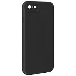 Avizar Coque pour iPhone 7 / 8 / SE 2020 / SE 2022 Silicone Protection Caméra Noir