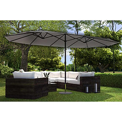 Avis Concept Usine Parasol double 2,7 x 4,6m gris VENICE