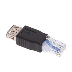 Avis 10 Pièces USB Femelle Vers Ethernet RJ45 Mâle Adaptateurs Socket Network Converter