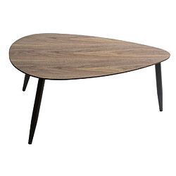 Acheter Atmosphera, Createur D'Interieur Duo de table basses en MDF effet bois de Noyer - Marron