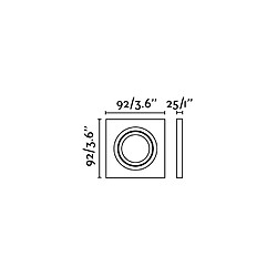 Avis Faro Barcelona Downlight encastré noir inclinable carré GU10