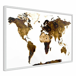 Paris Prix Affiche Murale Encadrée Our World 45 x 30 cm Blanc