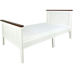 Leomark Lit blanc avec un matelas PARIS WALNUT 70/140 