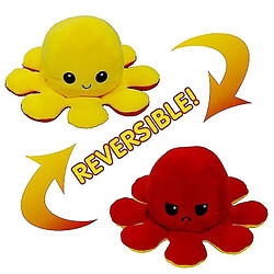 Universal Pieuvre peluche réversible n ° 11 (jaune + rouge)