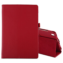 Wewoo Housse Coque Étui en cuir à rabat horizontal Texture Litchi pour Galaxy Tab S5e 10.5 T720 / T725avec support rouge