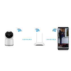 TUYA Smart Camera WiFi Téléphone mobile PTZ HD 1080P 360 degrés Home SHAKING TEAING MACHINE SURVEILLANCE INTERCOM VOIX BIDIER