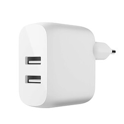 Chargeur Mural 2x USB 24W Belkin Blanc