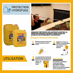 Protection hydrofuge SIKA Sikagard Protection Tout en 1 - 20L