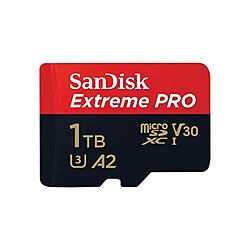 Avis Carte microSDXC SanDisk Extreme PRO 1 TB Class 10, UHS-I, v30 Video Speed Class résistance aux chocs, étanche