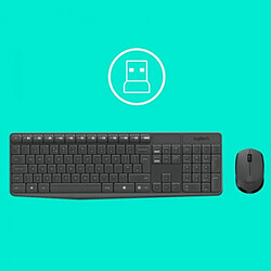 Avis LOGITECH Ensemble Clavier Souris MK235 - Sans Fil - AZERTY - Récepteur USB