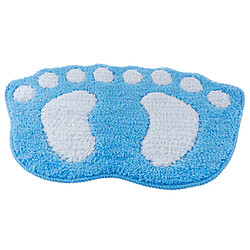 Tapis de sol mignon grand pieds tapis de porte tapis de pied impression de pied bleu 40x60cm