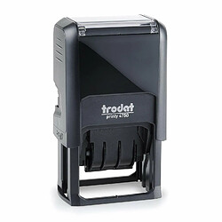 Trodat 4750/L1 Printy Tampon dateur avec plaque texte « Eingegangen » Noir (Version Allemande)