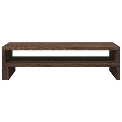 Avis vidaXL Support de moniteur chêne marron 54x22x15 cm bois d'ingénierie