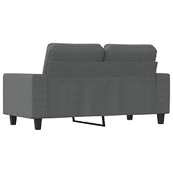 Maison Chic Canapé à 2 places,Sofa de Salon,Canapé droit Gris foncé 120 cm Tissu -GKD918038 pas cher