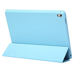 Wewoo Housse Étui Coque en cuir de couleur unie à rabat horizontal pour iPad Pro 11 pouces 2018avec support rabattable et fonction réveil / veille Bleu pas cher