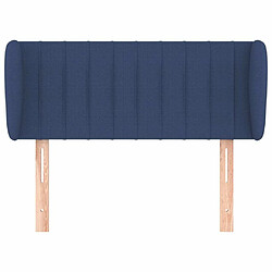 Avis Maison Chic Tête de lit scandinave avec oreilles,meuble de chambre Bleu 103x23x78/88 cm Tissu -MN23874