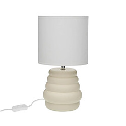 Lampe de bureau Versa Beige Céramique 40 W 17 x 32,2 cm