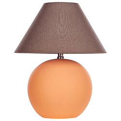 Beliani Lampe à poser en céramique orange LIMIA