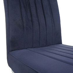 Acheter Mendler Lot de 2 chaises cantilever HWC-L14 chaise de conférence, velours inox brossé ~ anthracite-blau