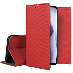 Htdmobiles Housse pour OnePlus Nord 2T 5G - etui coque pochette portefeuille + film ecran - ROUGE MAGNET