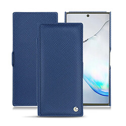 Housse cuir Samsung Galaxy Note10 - Rabat horizontal - Bleu frisson ( Pantone #29588c ) - NOREVE