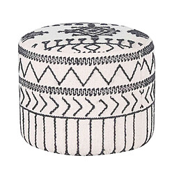 BOIS & CHIFFONS Pouf tribal 45 cm de hauteur | Offre M&M