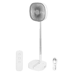 Ventilateur Télescopique Rechargeable Usb de Ventilateur de Bureau Pliant Portatif Pour Homewhite