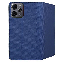 Acheter Htdmobiles Housse pour Xiaomi Redmi 12 4G / 5G / Poco M6 Pro 5G - etui coque pochette portefeuille + film ecran - BLEU MAGNET