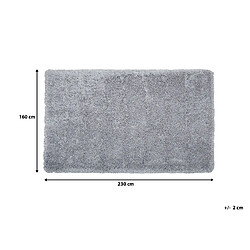 Beliani Tapis gris clair 160 x 230 cm CIDE