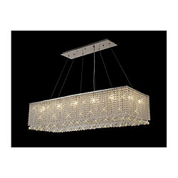 Luminaire Center Grand Chandelier Empire Chrome poli 14 ampoules 78cm