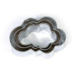 Graines Creatives 3 mini emporte-pièces en inox - Nuages