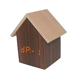 Style coréen Horloge numérique Bureau Électronique Alarme Minuterie Mantel Ornement Cadeau Horloge Marron Orange Lumière pas cher