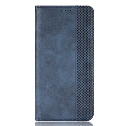 Coque en TPU + PU antichoc avec porte-stylo bleu pour votre Samsung Galaxy Z Fold3 5G