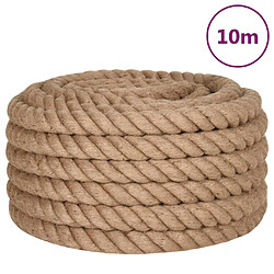 vidaXL Corde de jute 10 m de long 36 mm d'épaisseur