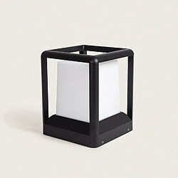 Ledkia Balise Extérieure E27 Aluminium 21cm Kubon Noir