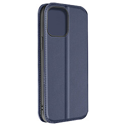 Avizar Étui pour iPhone 14 Pro Max Double Poche Collection Dual Pockets Bleu Nuit