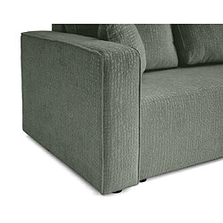 Acheter Bestmobilier Topaze - canapé 3 places - convertible avec coffre - en tissu velours relief