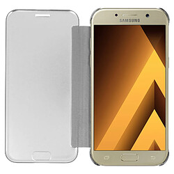 Avizar Housse Clapet Translucide Samsung Galaxy A5 2017 Design Effet Miroir Argent pas cher