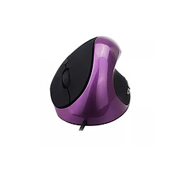 Souris optique verticale Souris filaire ergonomique Souris USB 5 boutons pour ordinateur portable PC (Violet)