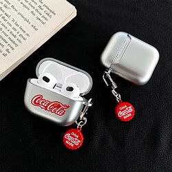 GUPBOO Airpods Coque Housse Étui Protecteur Compatible pour AirPods 3-pendentif coca personnalisé