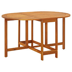 Maison Chic Table de jardin | Table d'extérieur 130x90x72 cm Bois d'acacia massif -GKD66168