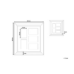 Avis Beliani Cadre photo DALABA Rectangulaire Argenté