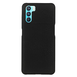 Coque en TPU + PU antichoc, caoutchouté, surface brillante, noir pour votre Oppo K9 Pro